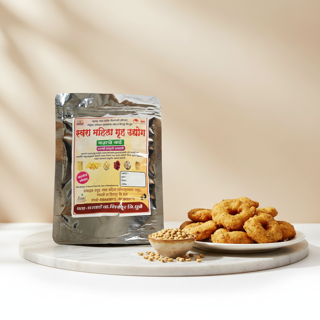 SWARA Math Vada Pack Of 1000gm Traditional Matki Vadi Homemade Authentic Ready To Cook Maharashtrian Premium Quality