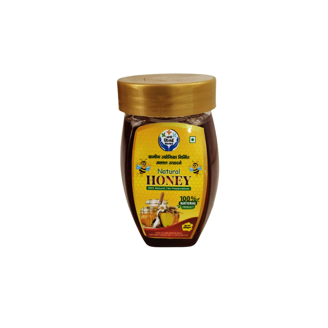 RANI HIRAI Natural Honey Pack Of 250gm Pure Bee Collected Sweetener Traditional Food Preparation Authentic Quality