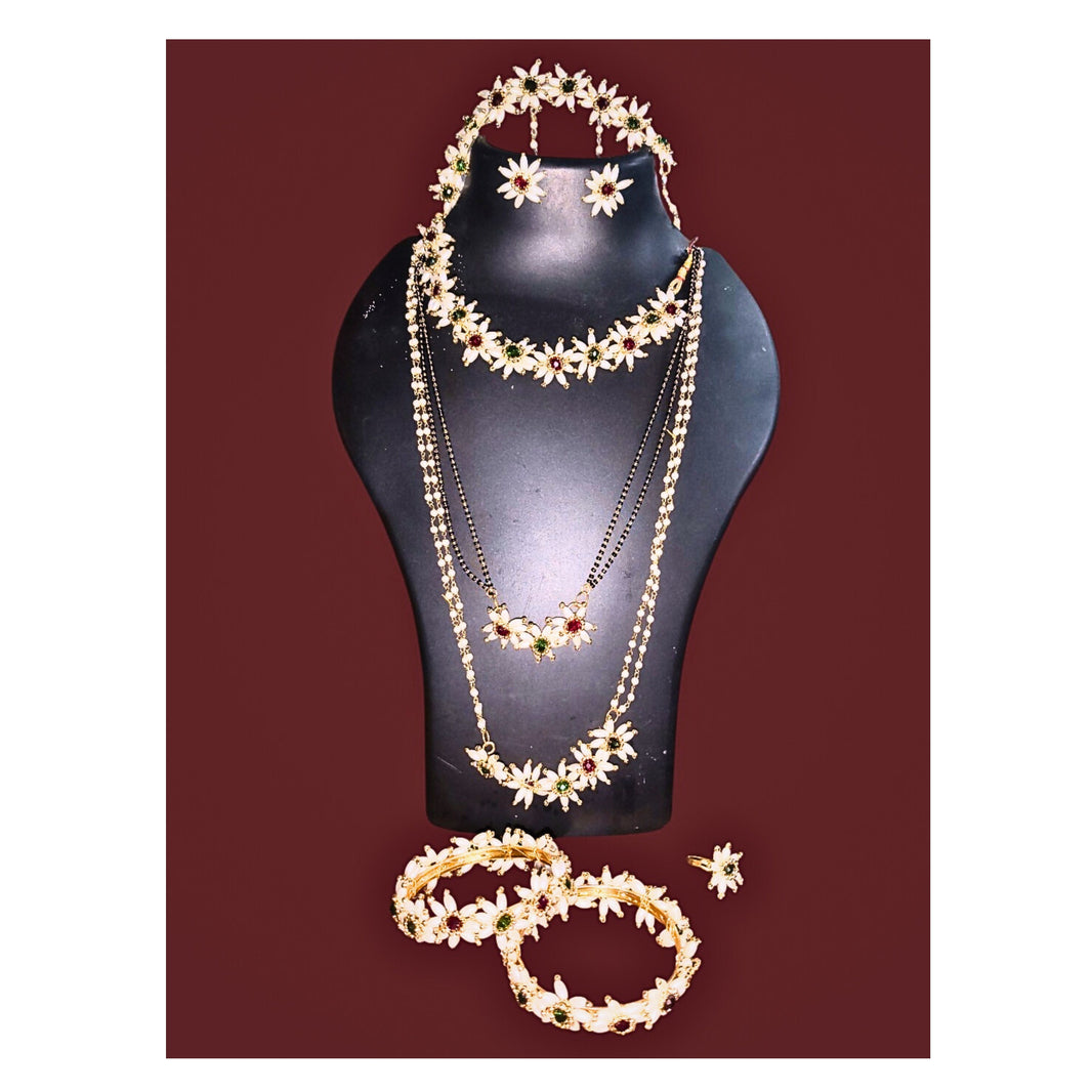 SWAMI – Parijat Necklace Set | Premium Quality, Handmade with Care, Authentic, Durable | Pack of 1 Set