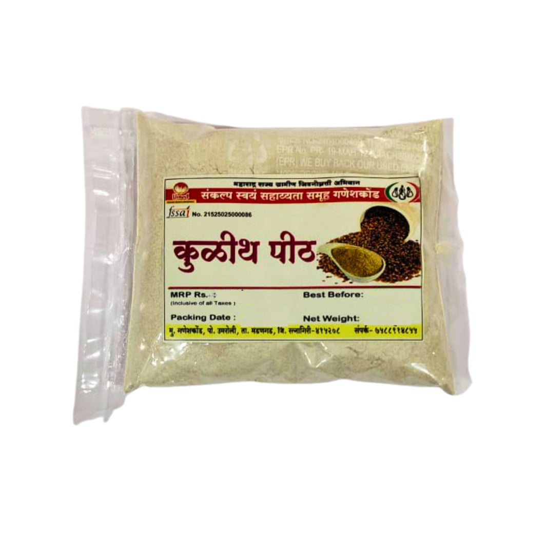 SANKALP Horse Gram Flour Kulith Traditional Natural Pulse Flour For Bhakari Pithla And Mixed Flours Filling And Robust Taste Pack of 100 gm