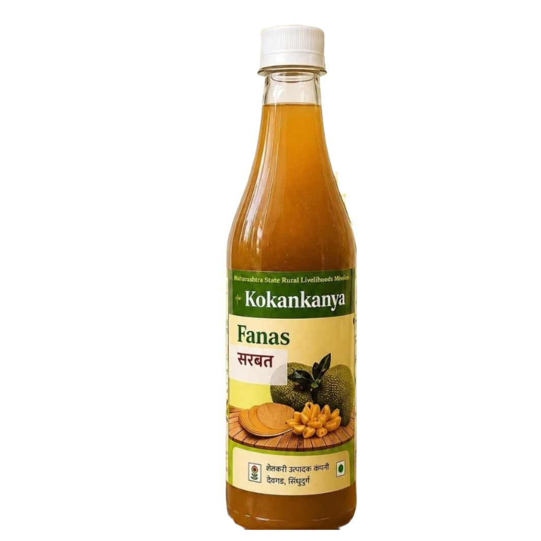 KOKANKANYA Fanas Syrup Pack Of 500ml Jackfruit Flavoured Fruit Syrup Refreshing Beverage Base