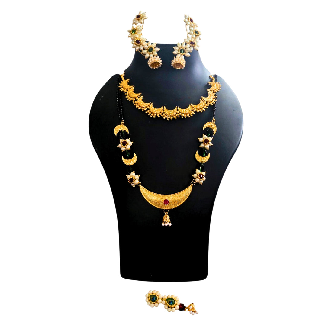 SWAMI – Chandrakor Necklace Set | Premium Quality, Handmade with Care, Authentic, Durable | Pack of 1 Set