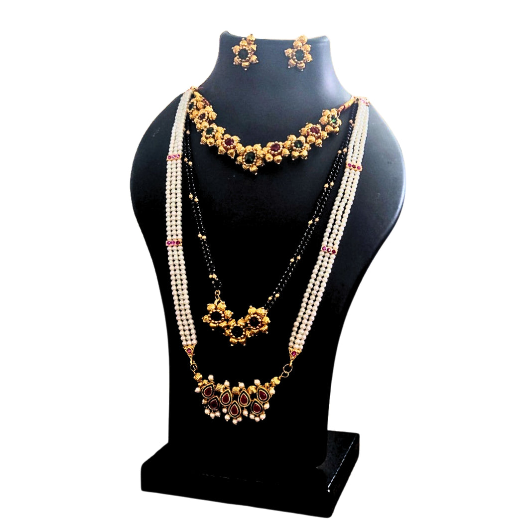 SWAMI – Bakula Jewelry Set | Premium Quality, Handmade with Care, Authentic, Durable | Pack of 1 Set