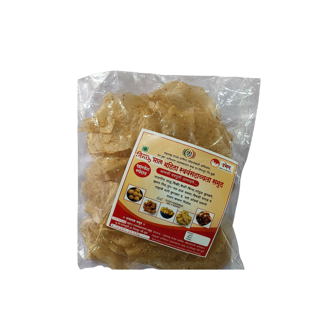 JIJAU Tandul Papad Pack Of 500gm Traditional Rice Papad Ready To Fry Crispy Homemade Authentic Taste Premium Quality