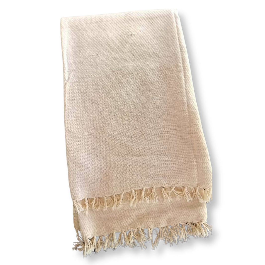 AHILYADEVI SHG White Shawl, Made By Cotton, Traditional Item, Pack Of 1 No, 7ft