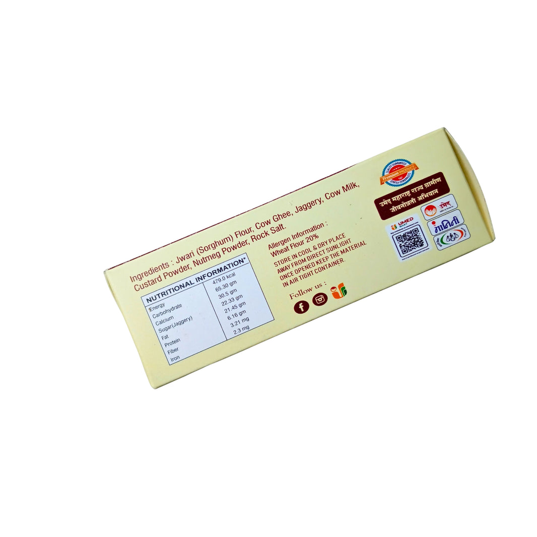 DIVYNKA Jawari Cookies – Healthy, Handcrafted Cookies with Organic Jaggery, No Maida, No Artificial colour, Pack of 100 gm