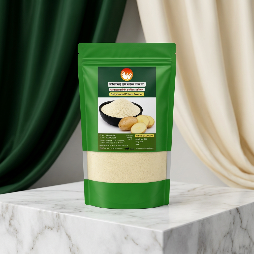 SHREYA TRADING COMPANY Dry Potato Powder Pack Of 200gm Dehydrated Potato Flour Ready To Use Cooking Baking Soup Gravy Thickening Ingredient