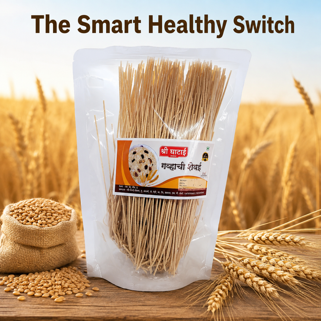 GHATAIDEVI SHG, Wheat Shevai, No Maida Made By Natural Ingredients, Pack of 200 gm