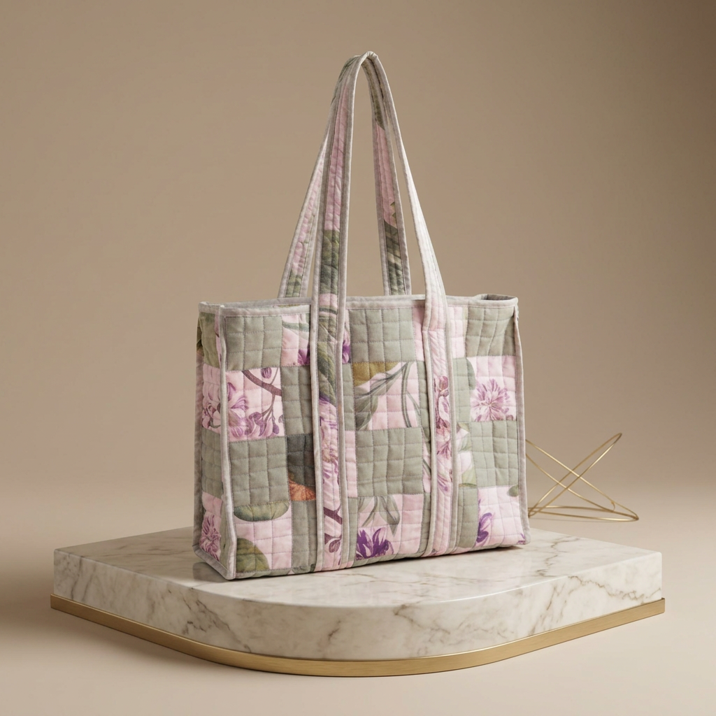 MAHALAXMI Cotton Tote Bag Without Chain Pack Of 1 Item Handcrafted Reusable Cotton Shopping Office College Travel Everyday Utility Carry Bag Durable