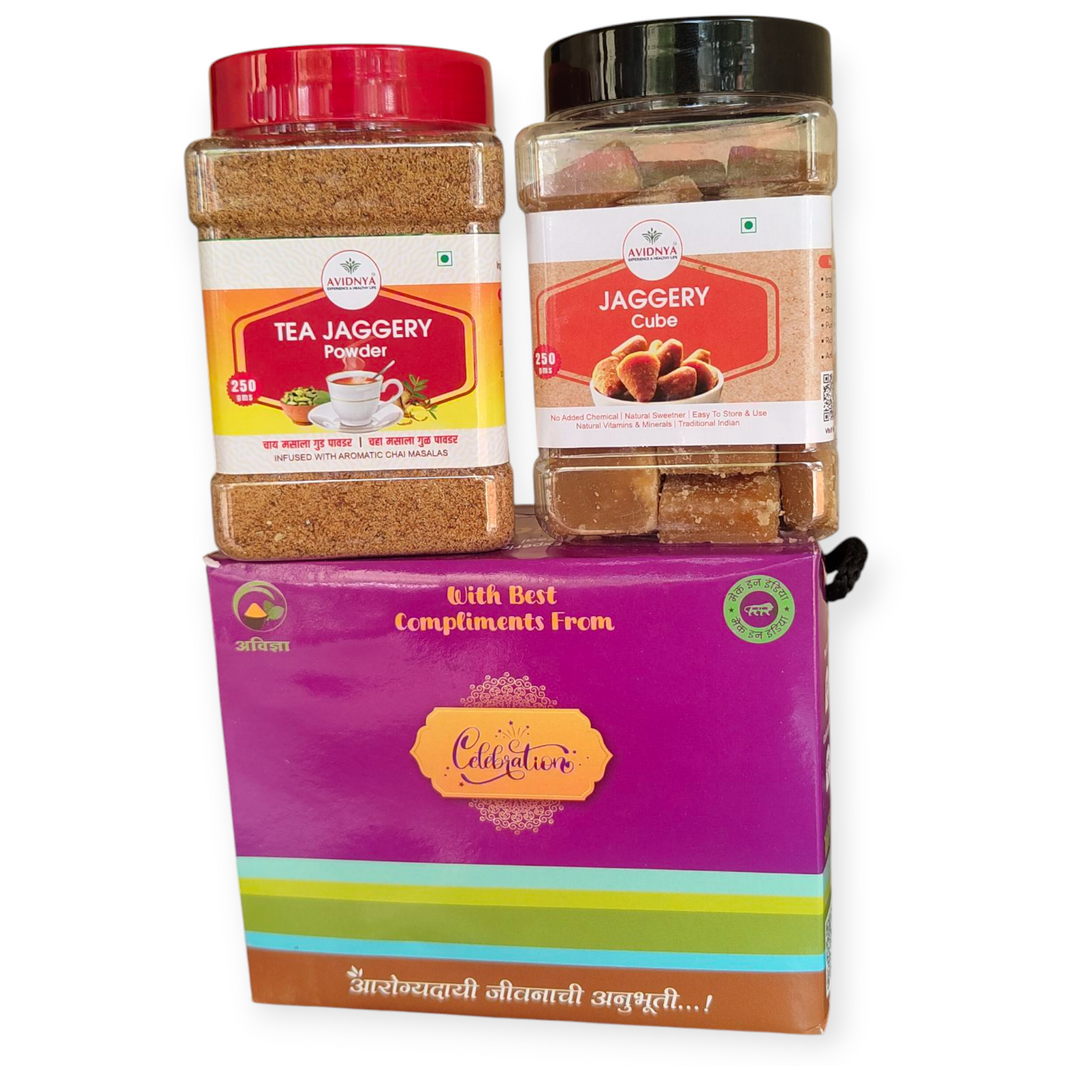 AHILYA MAHILA SHG, AVIDNYA FOODS Special Gift Box Handmade with Care, Authentic Taste, Preservative-Free Pack of 550gm
