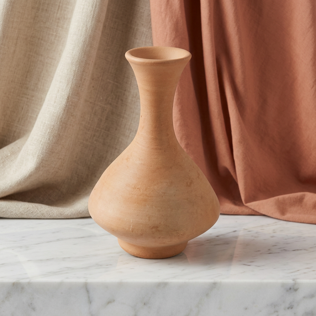 SANKET Teracotta, Flower Pot Medium Size, Made By Natural Soil, Local Craftsmanship, Pack Of 1
