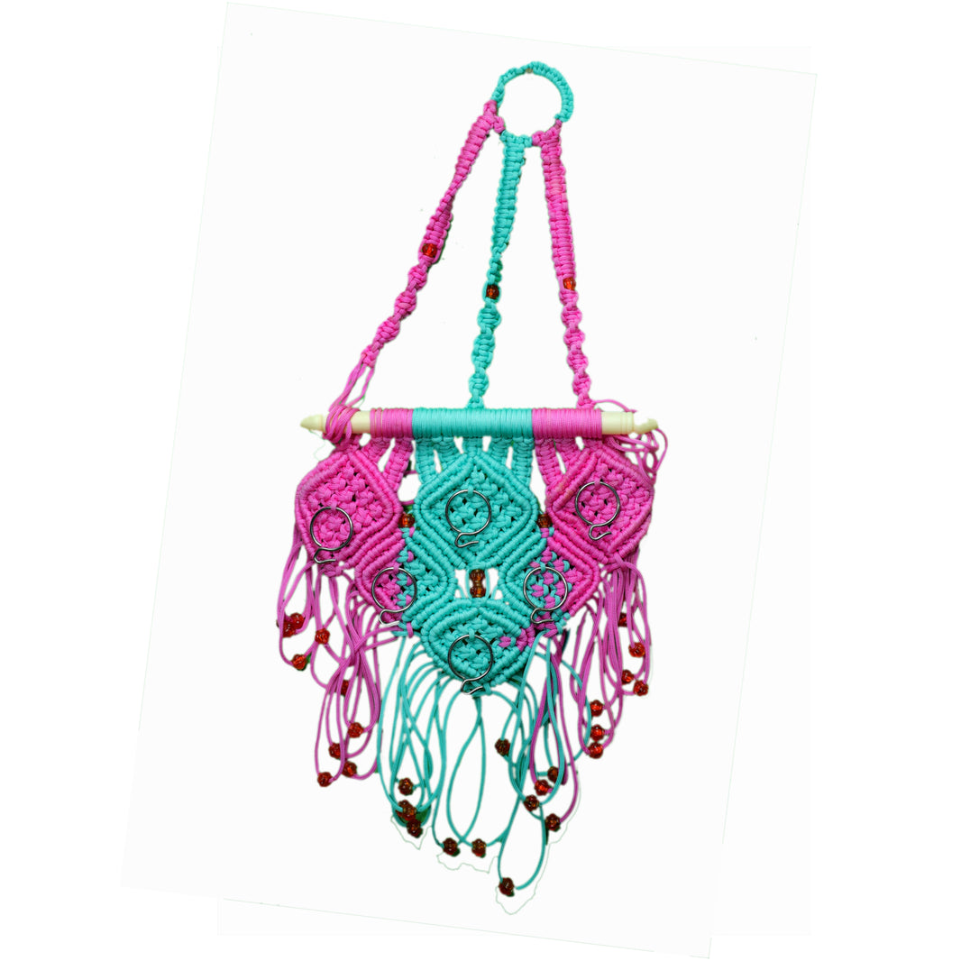 SANAYA MACRONE, Hanging Key Stand, Made By Macrone, Local Craftsmanship, Pack Of 1