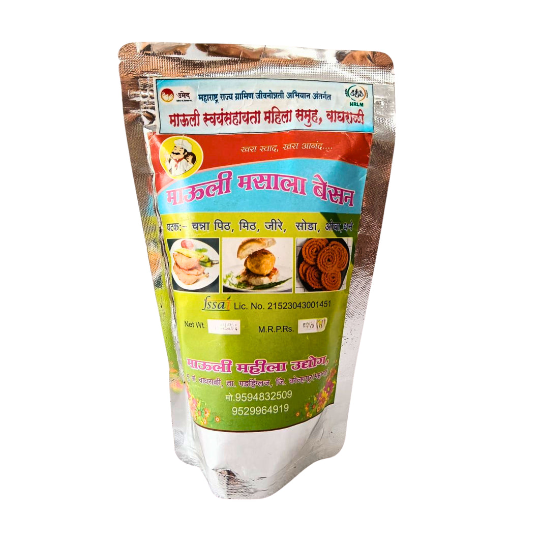 MAULI Masala Besan, Made by Natural Ingredients Chickpea Flour, Mauli SHG No Artificial Flavour, Pack Of 250 GM