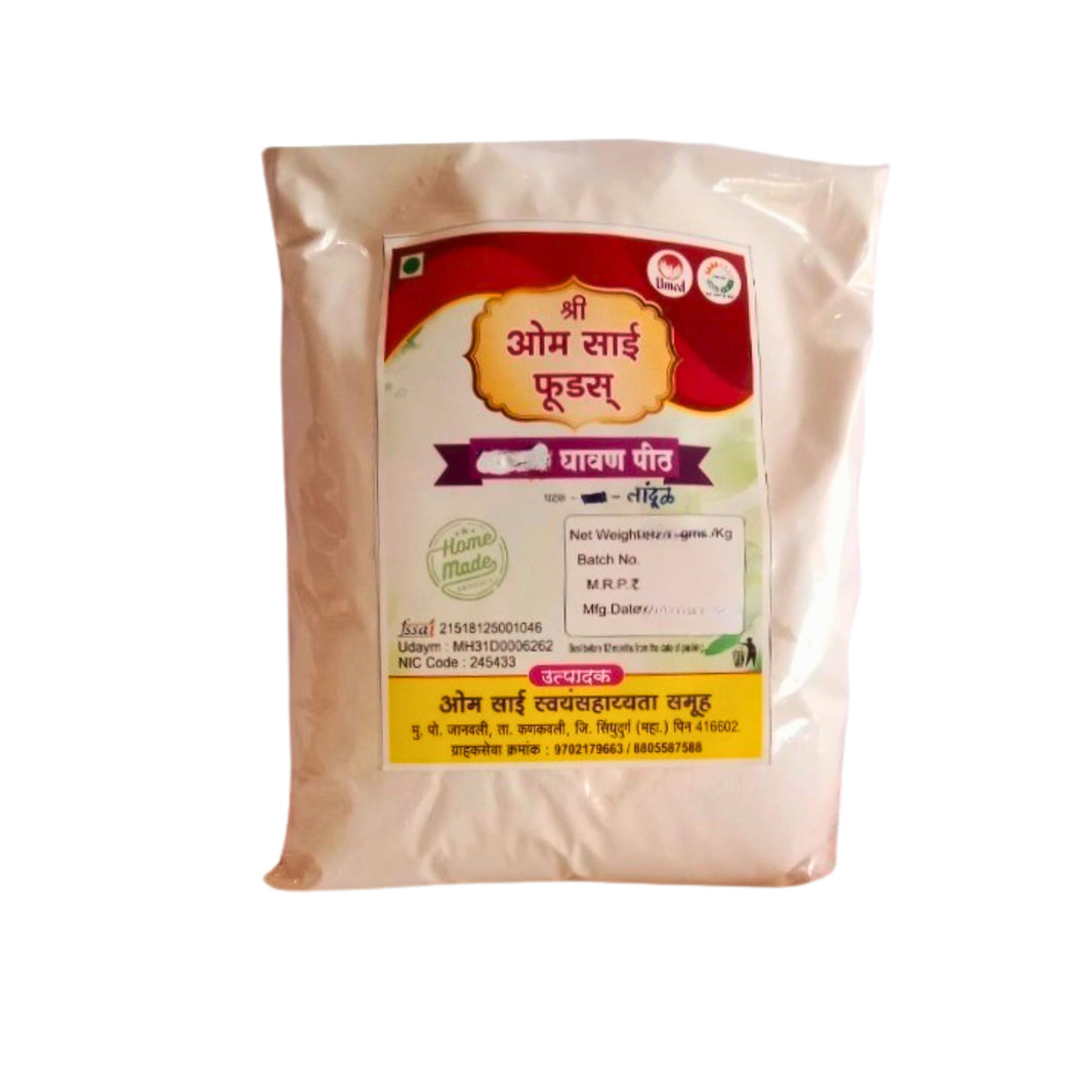 OMSAI Ghavan Flour, Natural, Healthy, Best Quality, Pack of 1000 gm