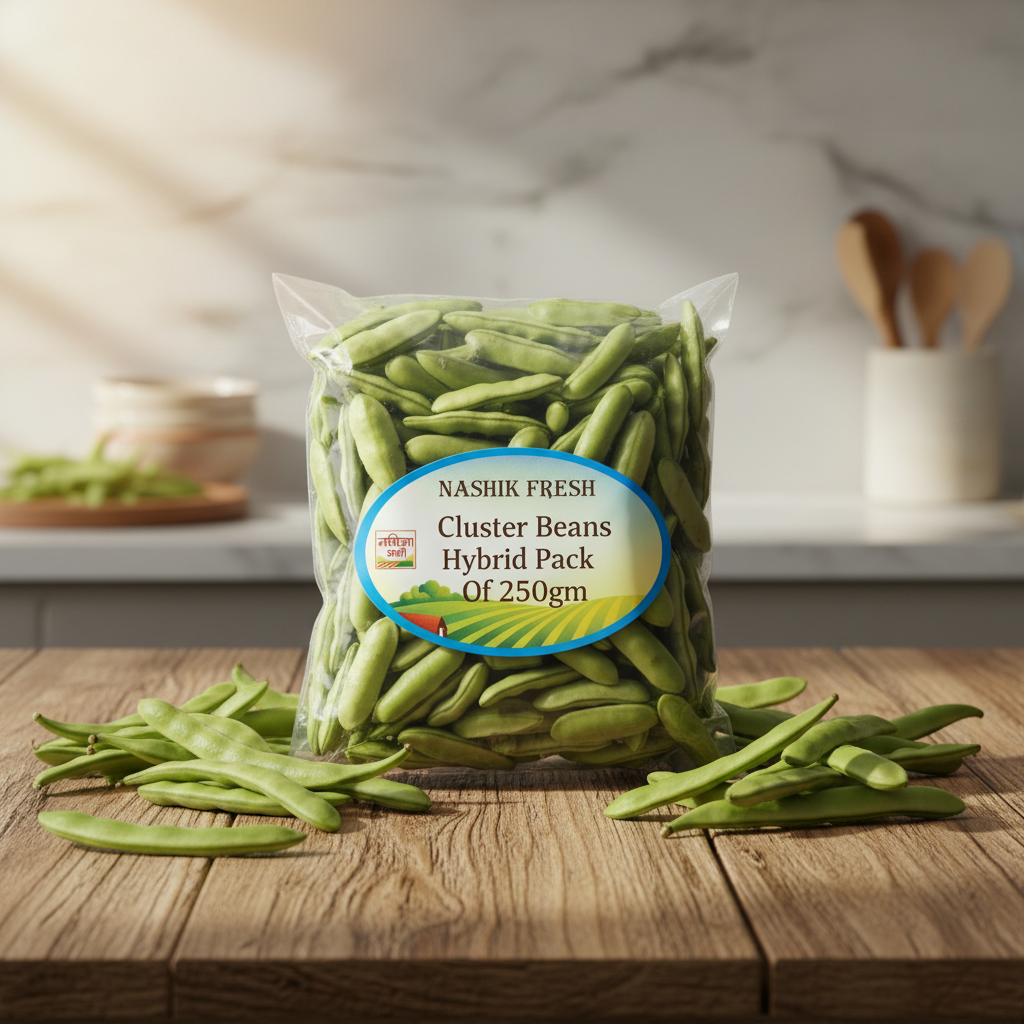 FRESH Cluster Beans Hybrid Pack Of 250gm Fresh Natural Vegetable Tender Premium Quality Daily Cooking