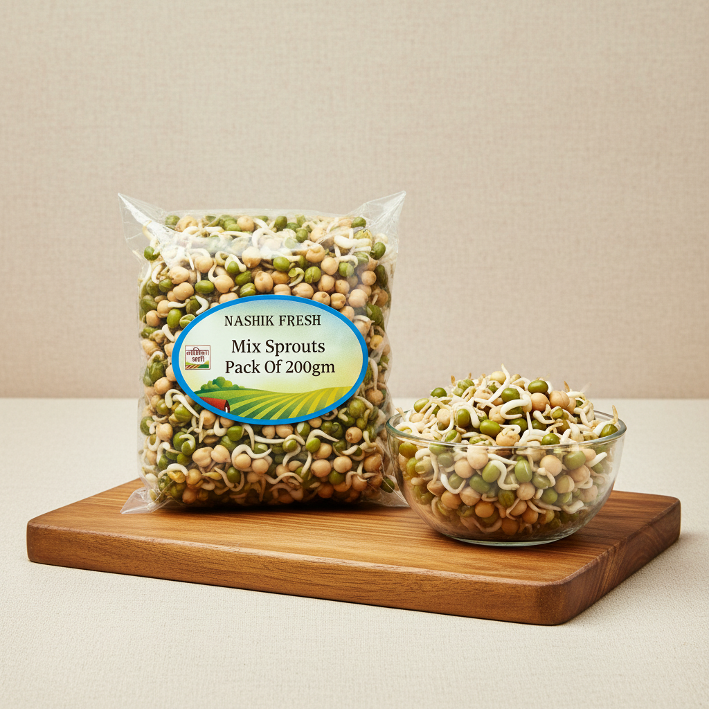 FRESH Mix Sprouts Pack Of 200gm Fresh Natural Mixed Pulses Protein Rich Healthy Daily Nutrition