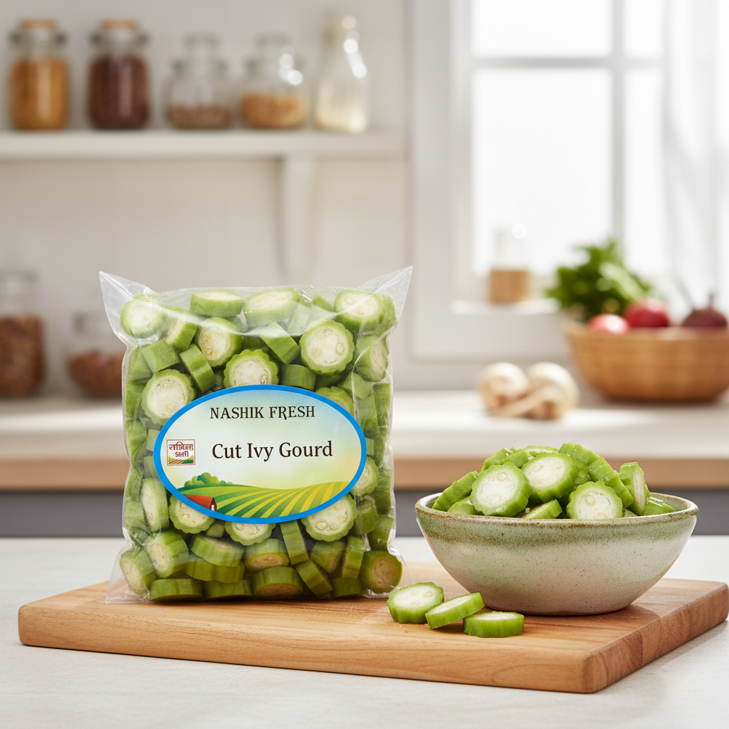 FRESH Cut Ivy Gourd Pack Of 200gm Fresh Ready To Cook Vegetable Tender Premium Quality Daily Cooking
