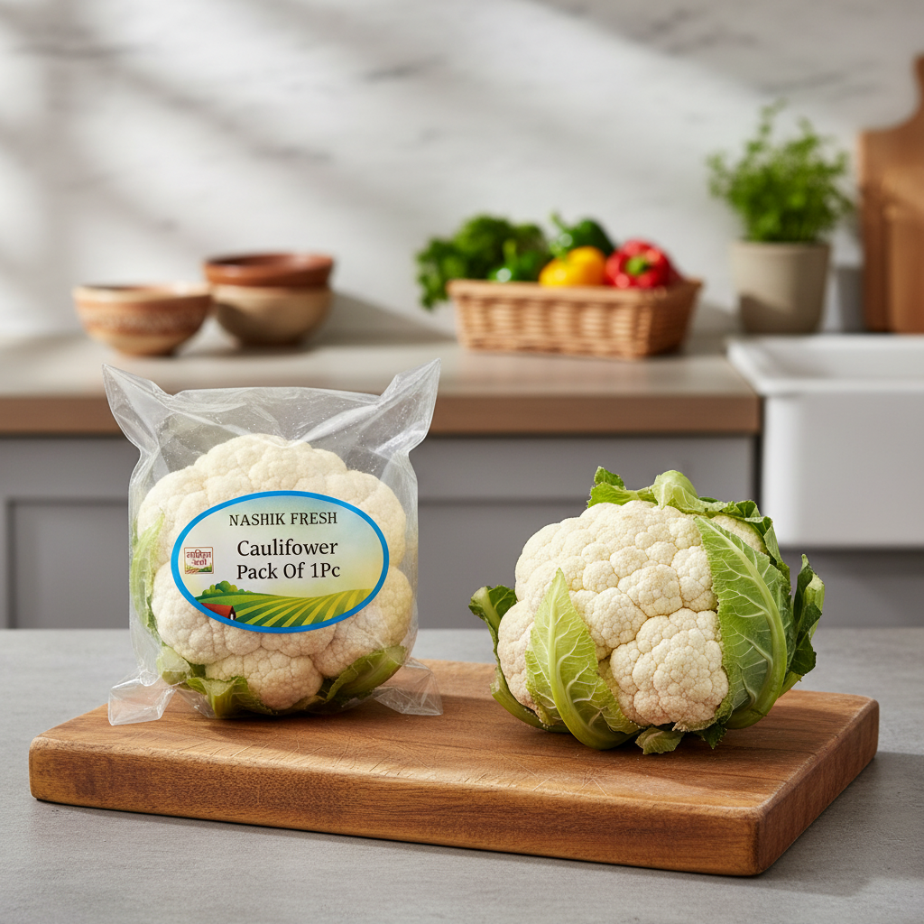 FRESH Cauliflower Pack Of 1Pc Fresh Natural Florets Crisp Premium Quality Daily Cooking