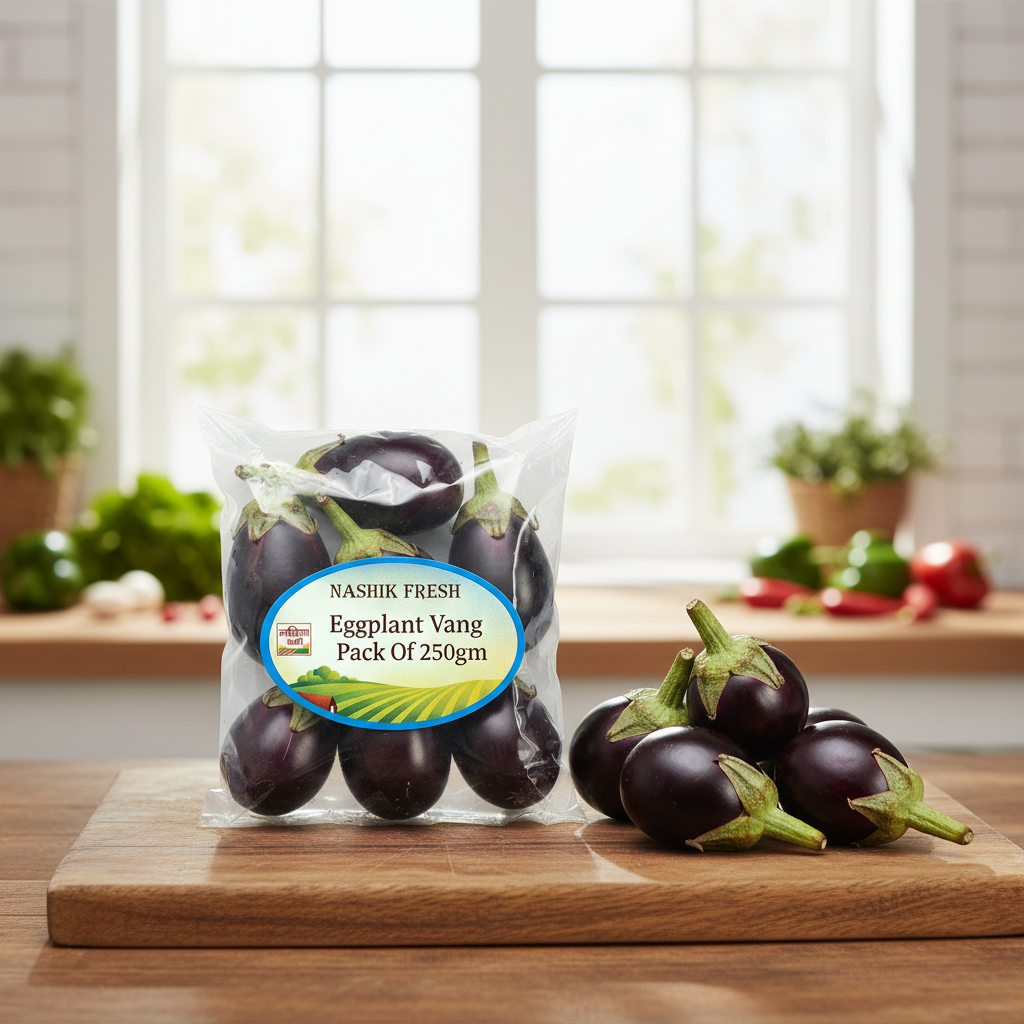 FRESH Eggplant Vang Pack Of 250gm Fresh Natural Vegetable Tender Premium Quality Daily Cooking