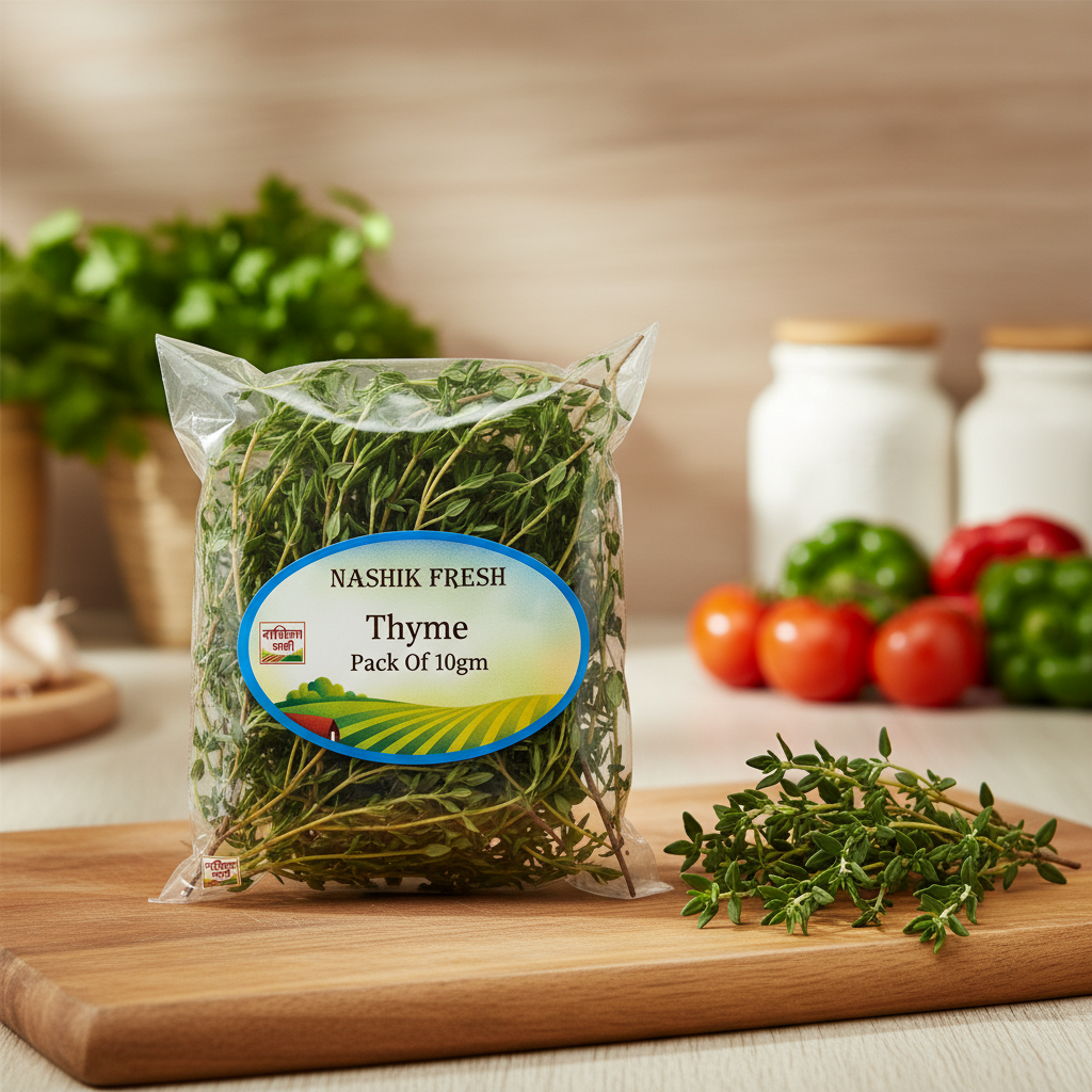 FRESH Thyme Pack Of 10gm Fresh Aromatic Herbs Natural Premium Quality Seasoning Daily Cooking