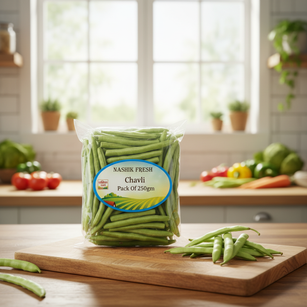 FRESH Chavli Pack Of 250gm Fresh Green Beans Natural Premium Quality Traditional Daily Cooking