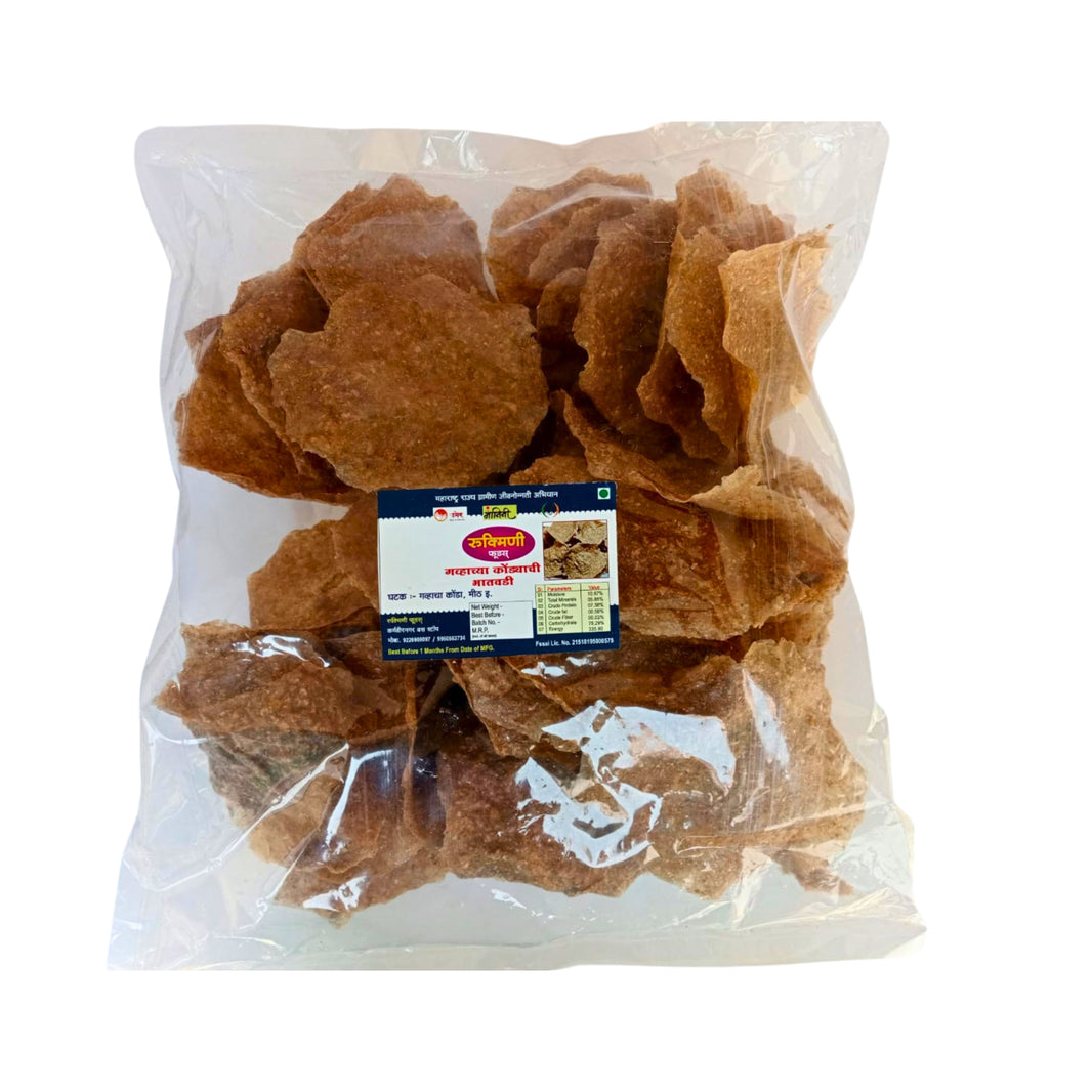 RUKMINI PAPAD UDYOG, Gahu Kondyachi Bhatwadi, Vaibhav Laxmi SHG, Natural Ingredients, No Artificial Essence, Pack of 500 gm