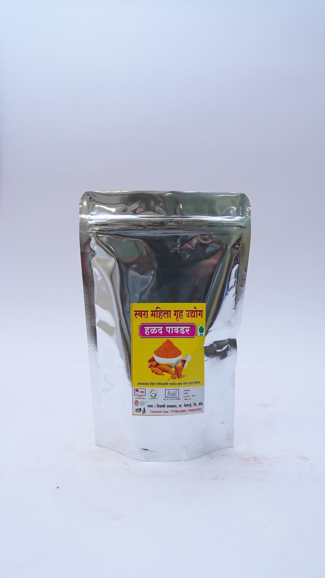 Swara, Turmeric Powder, Radha Krushna SHG, Natural Ingredients, No Artificial Essence, Pack of 200 gm