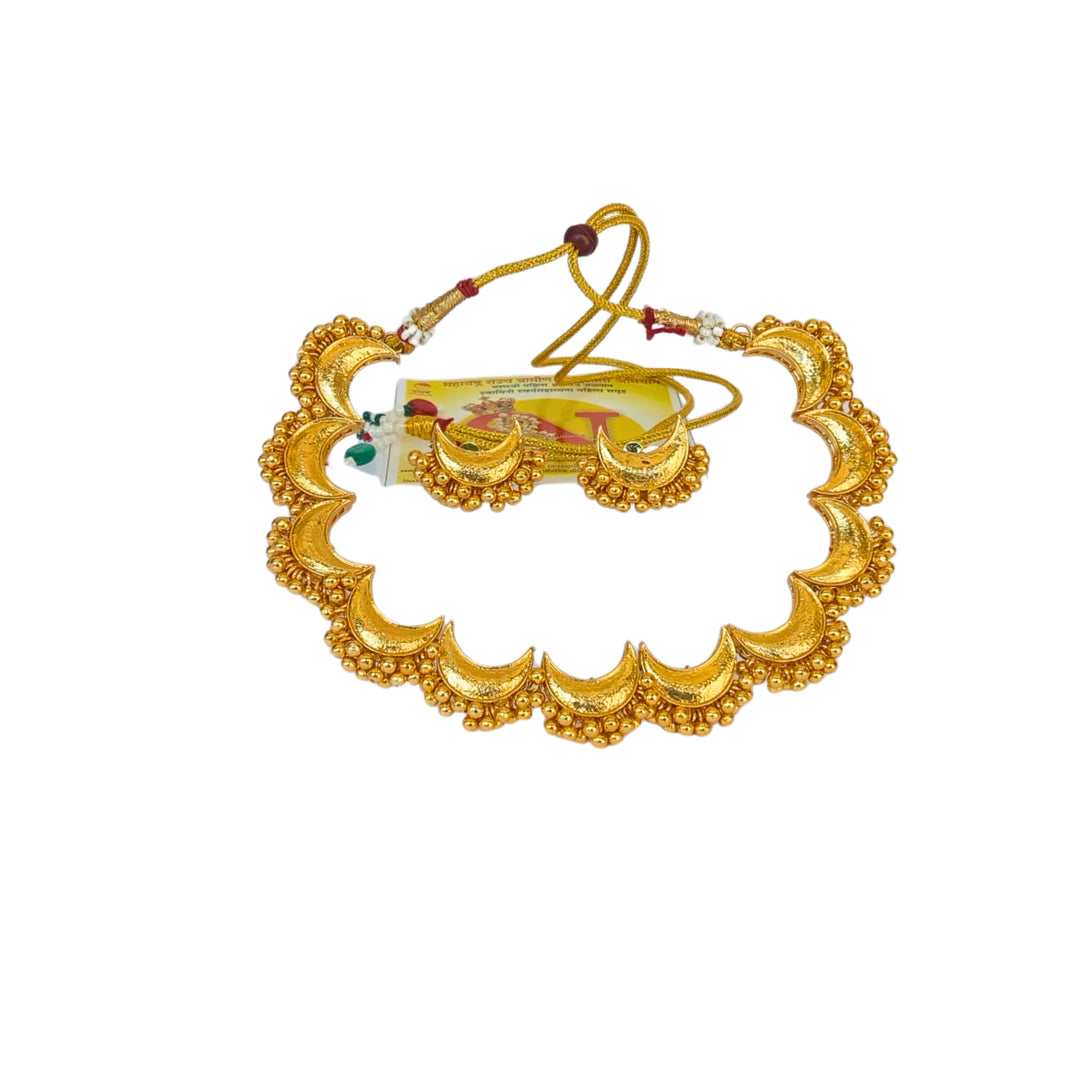 SN Chandrakor Neckless Set, Jewellery, Swamini SHG, Environmentally Friendly, Handmade Jewellery, Pack of 1 Set