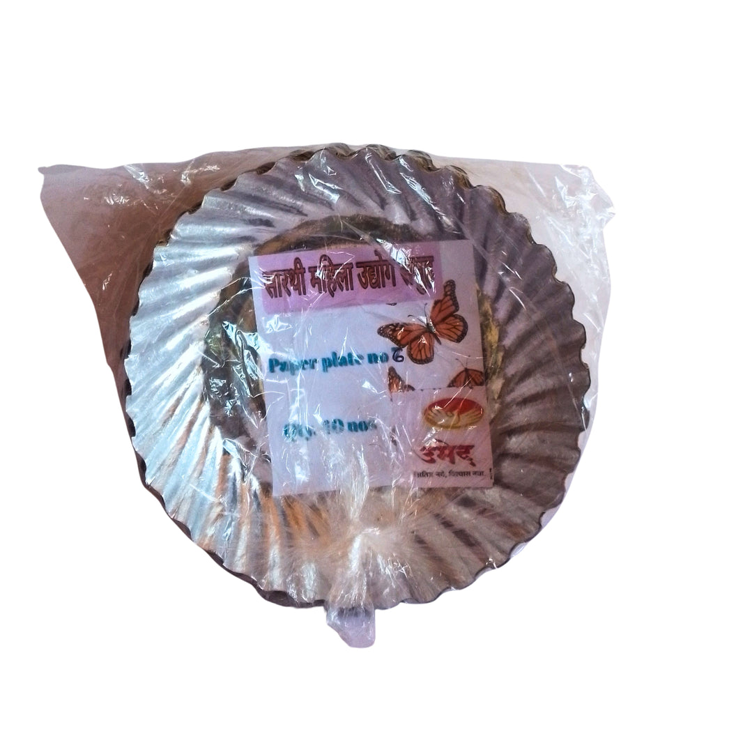 SARTHI, Nashta Plates Large, Disposable Plates Made With Sustainable Material, Local Craftsmanship, Pack of 50 Pieces
