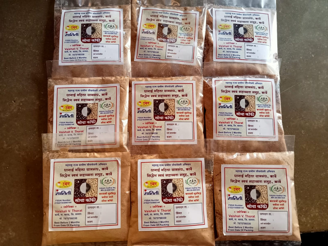 स्वामी सोया कॉफी सोया कॉफी, नैसर्गिक घटकांनी बनवलेली, कोणतीही कृत्रिम चव नाही, 500 ग्रॅमचा पॅक