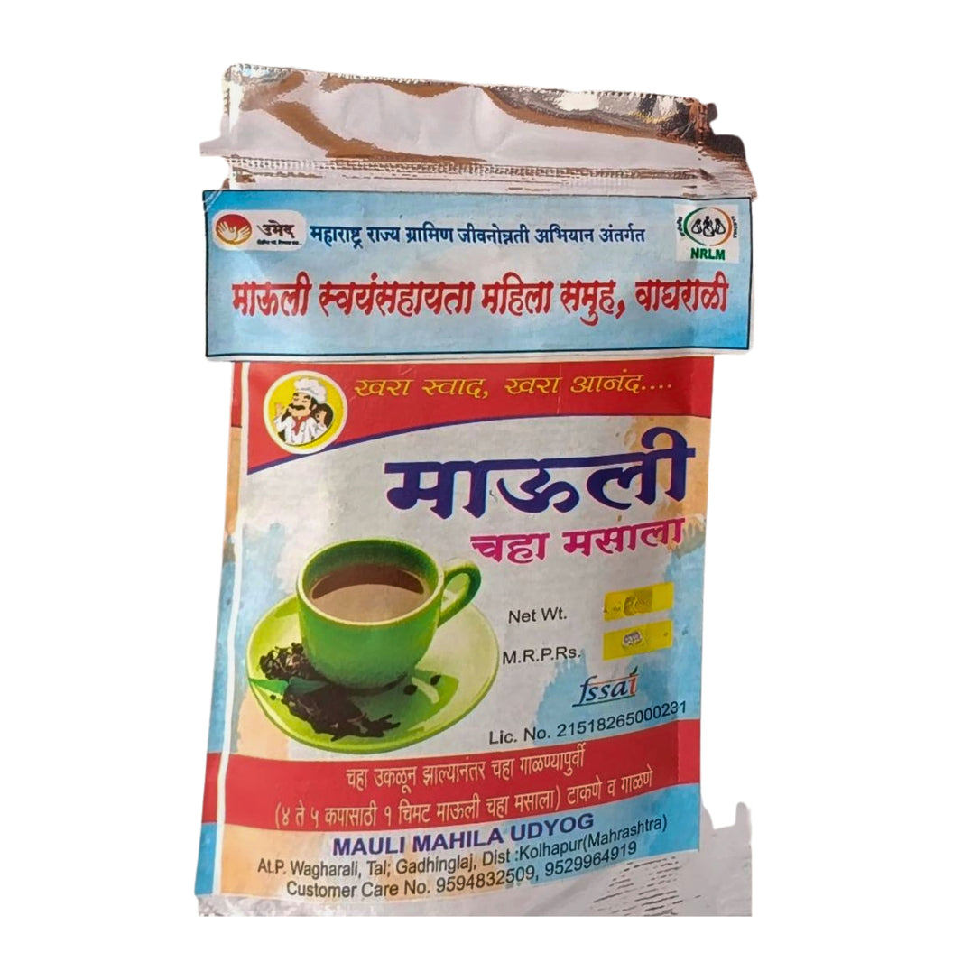 MAULI Tea Masala, Made by Natural Ingredients, Mauli SHG No Artificial Flavour, Pack Of 40 GM