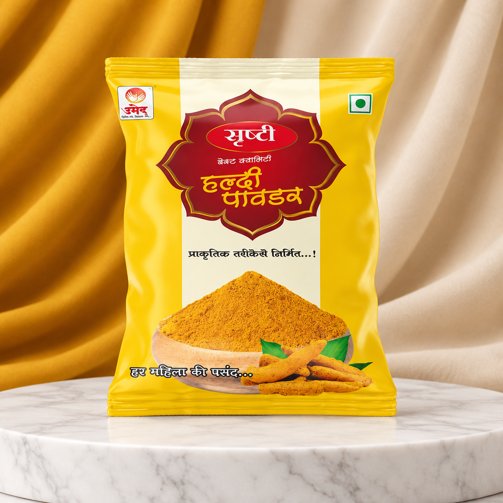 Turmeric powder, Produced By SHG Women, Sanshkruti Mahila Gram Sangh, No artificaial Flavour, Pack Of 200 gms