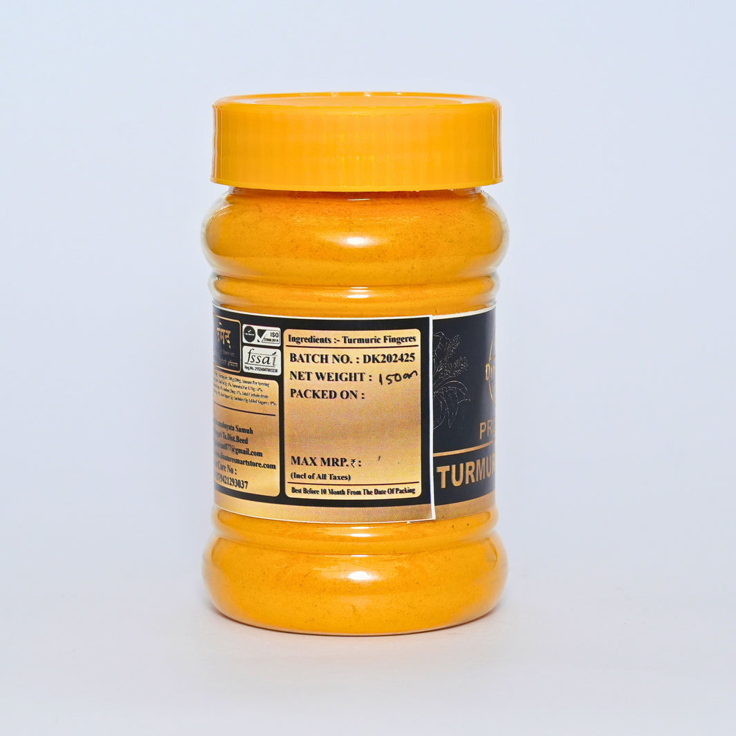 DINATURE, Turmeric Powder, Pure, Natural Ingredient, No Artificial Essence, Pack of 200 gm