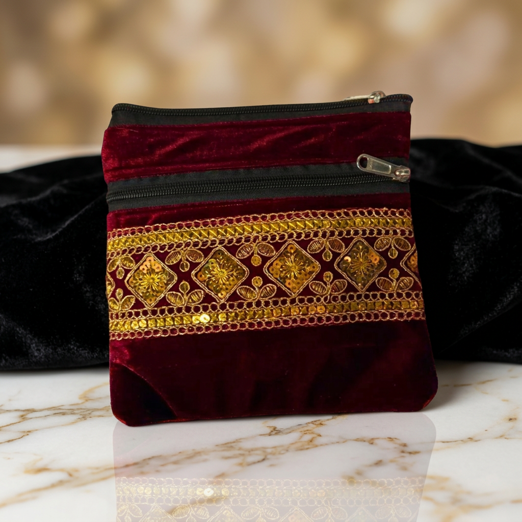 Ashwini Jute Bags and Ladies Purse, Jewellery Pouch, Handmade, Pack Of 1 Piece