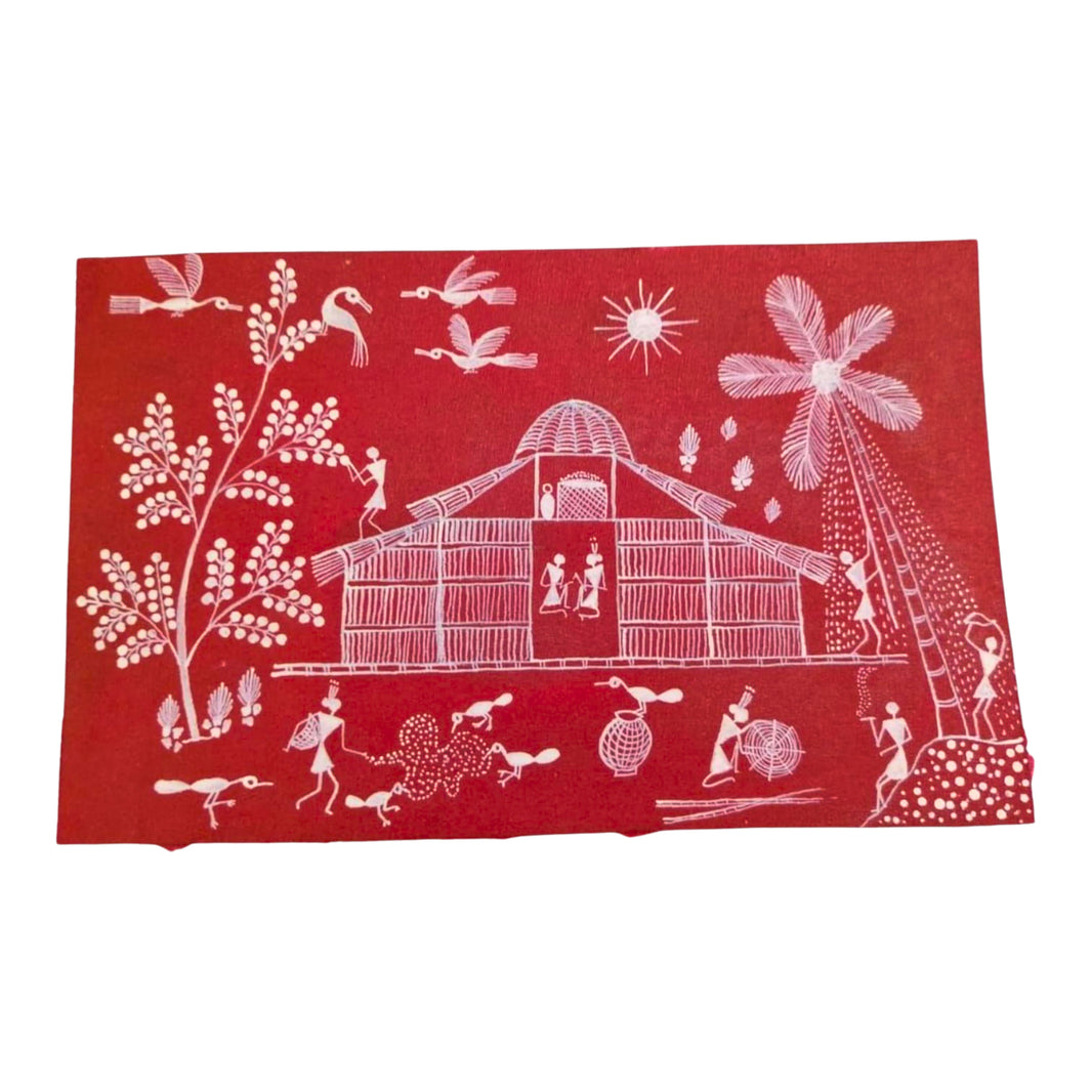 Bharari CMRC, Warli Painting, Handcrafted Wall Art, Pack of 1 Piece