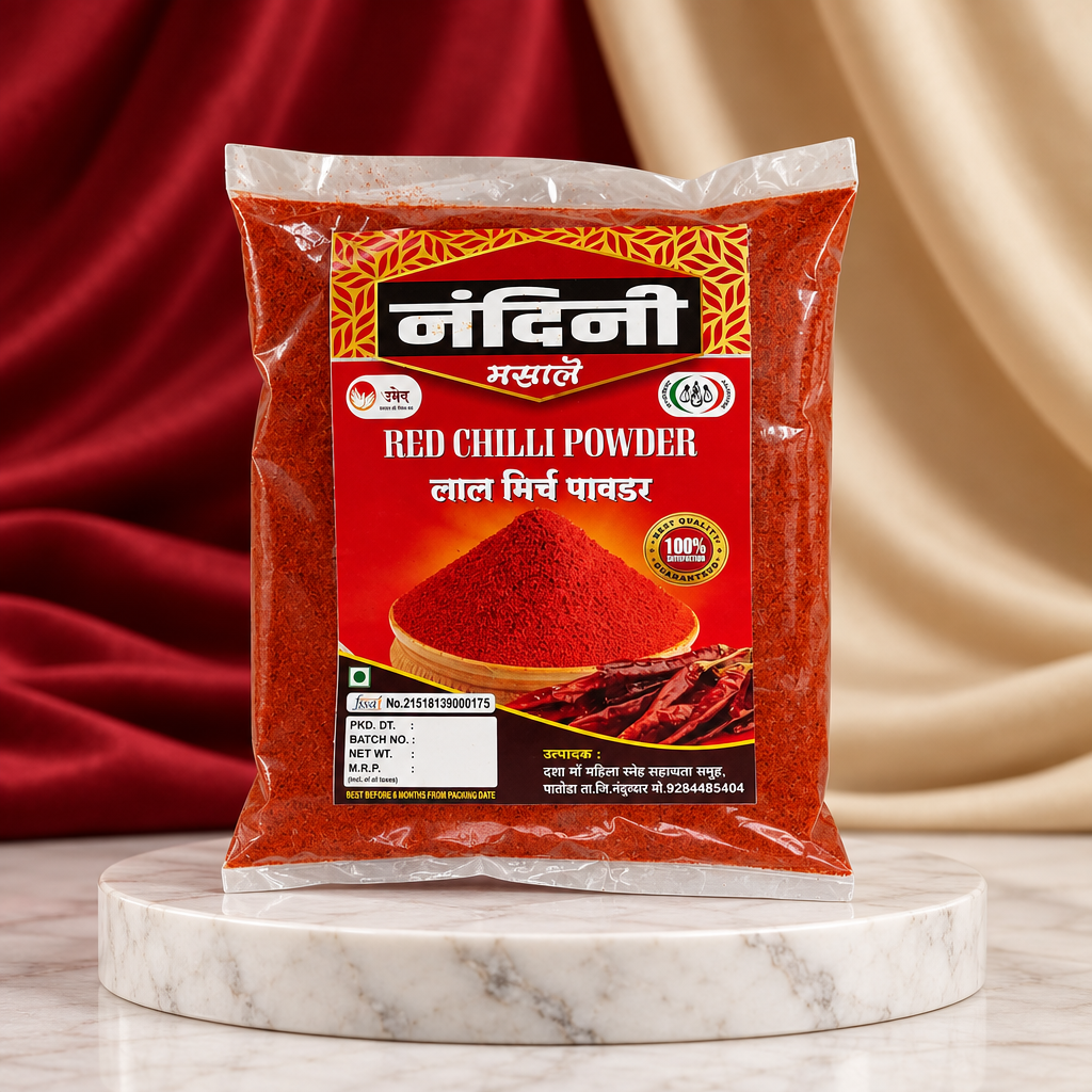 Dashama SHG Red Chilli Powder – Organic, No Artificial Color | 100% Pure & Chemical Free | Nandurbar | 1000 gm