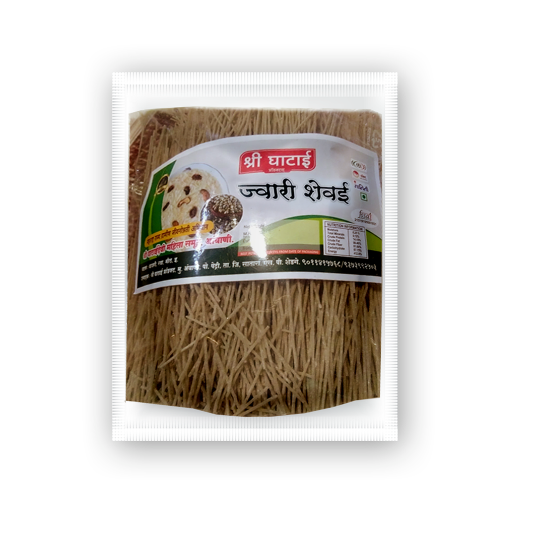 GHATAIDEVI SHG, Jowar Shevai, No Maida Made By Natural Ingredients, Pack of 200 gm