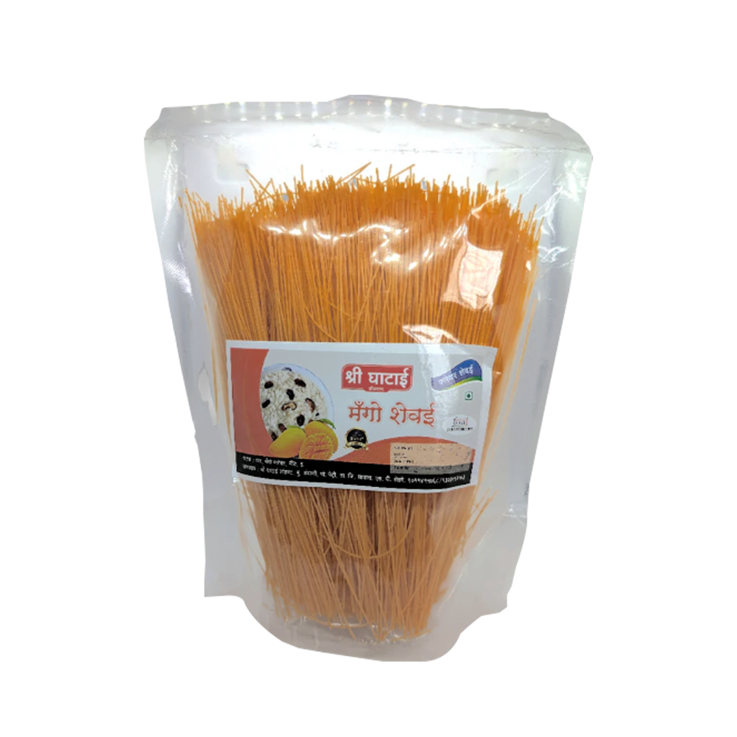 GHATAIDEVI SHG, Mango Shevai, No Maida Made By Natural Ingredients, Pack of 500 gm