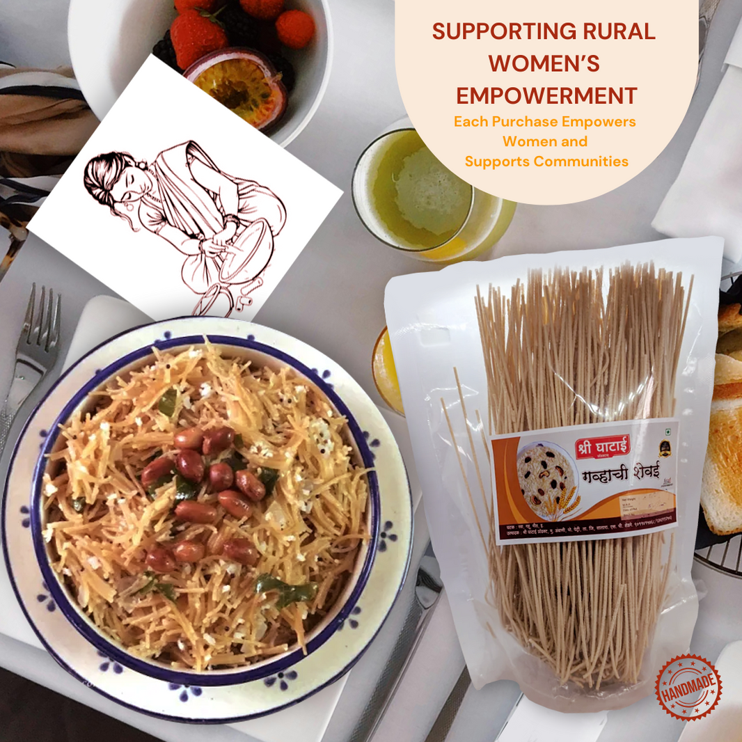 GHATAIDEVI SHG, Wheat Shevai, No Maida Made By Natural Ingredients, Pack of 200 gm