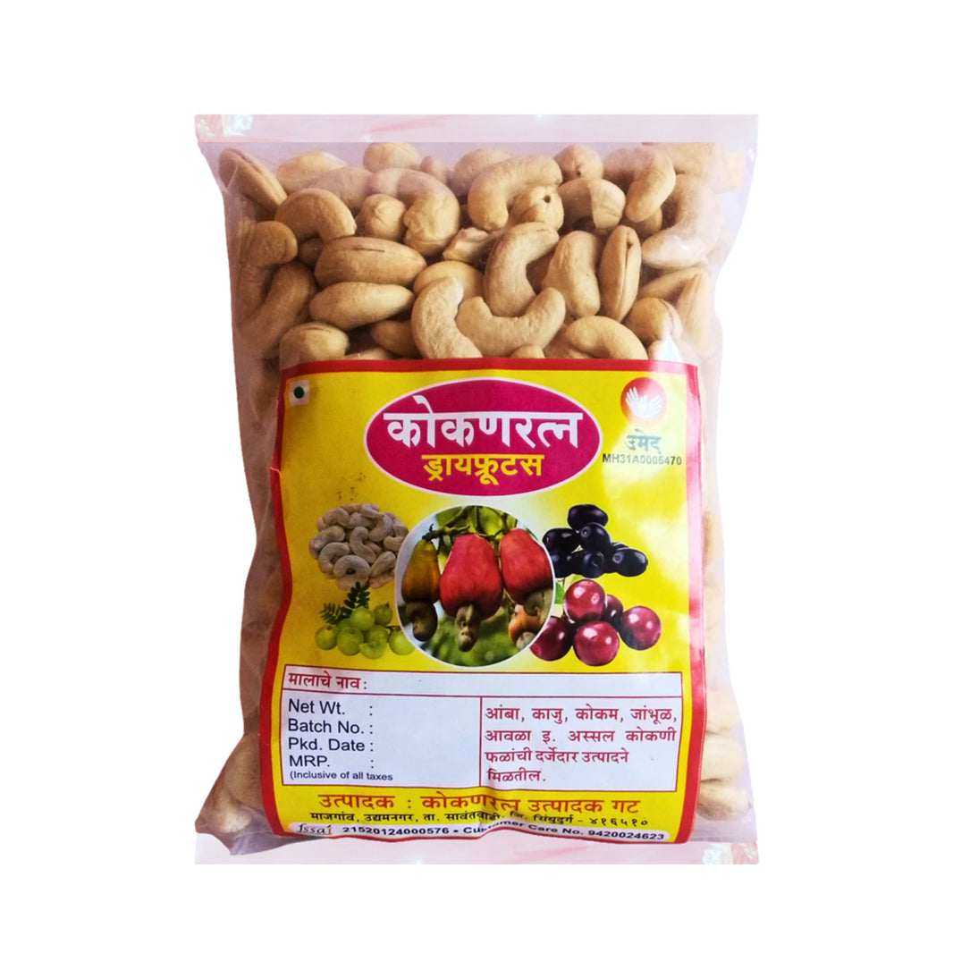 KOKANRATNA , White Cashew, Healthy, Fiberous, Natural Flavour, Pack of 500 gm