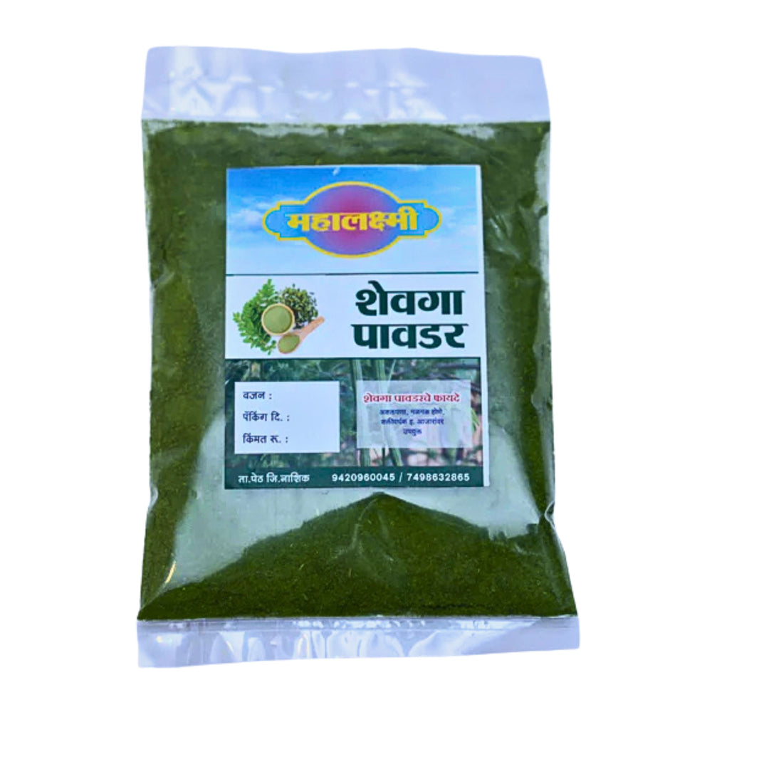 MAHALAXMI Shevga Moringa Powder, Premium Quality, Natural, Healthy, Pack of 100 gms