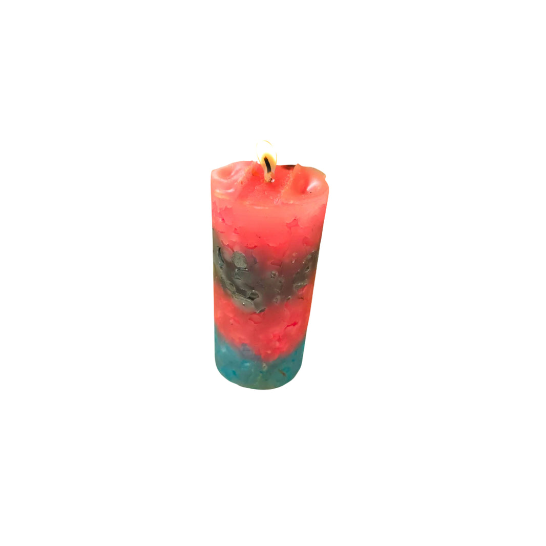 Mauli Mahila SHG, Colorful Floral Scented Wax Candles, Pack Of 1,