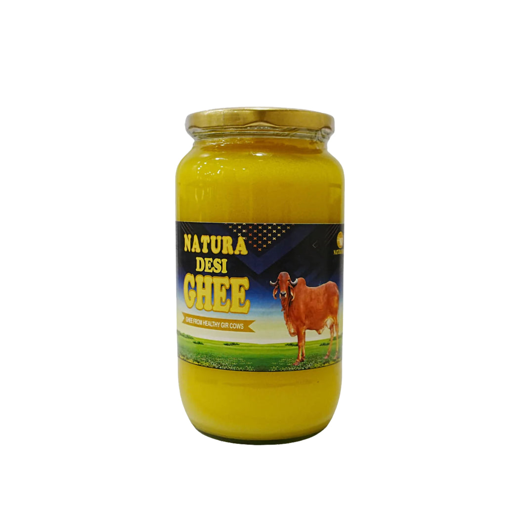 NATURA DESI Ghee, Made By Cow Milk, No Artificial Essence, pack of 1000 ml