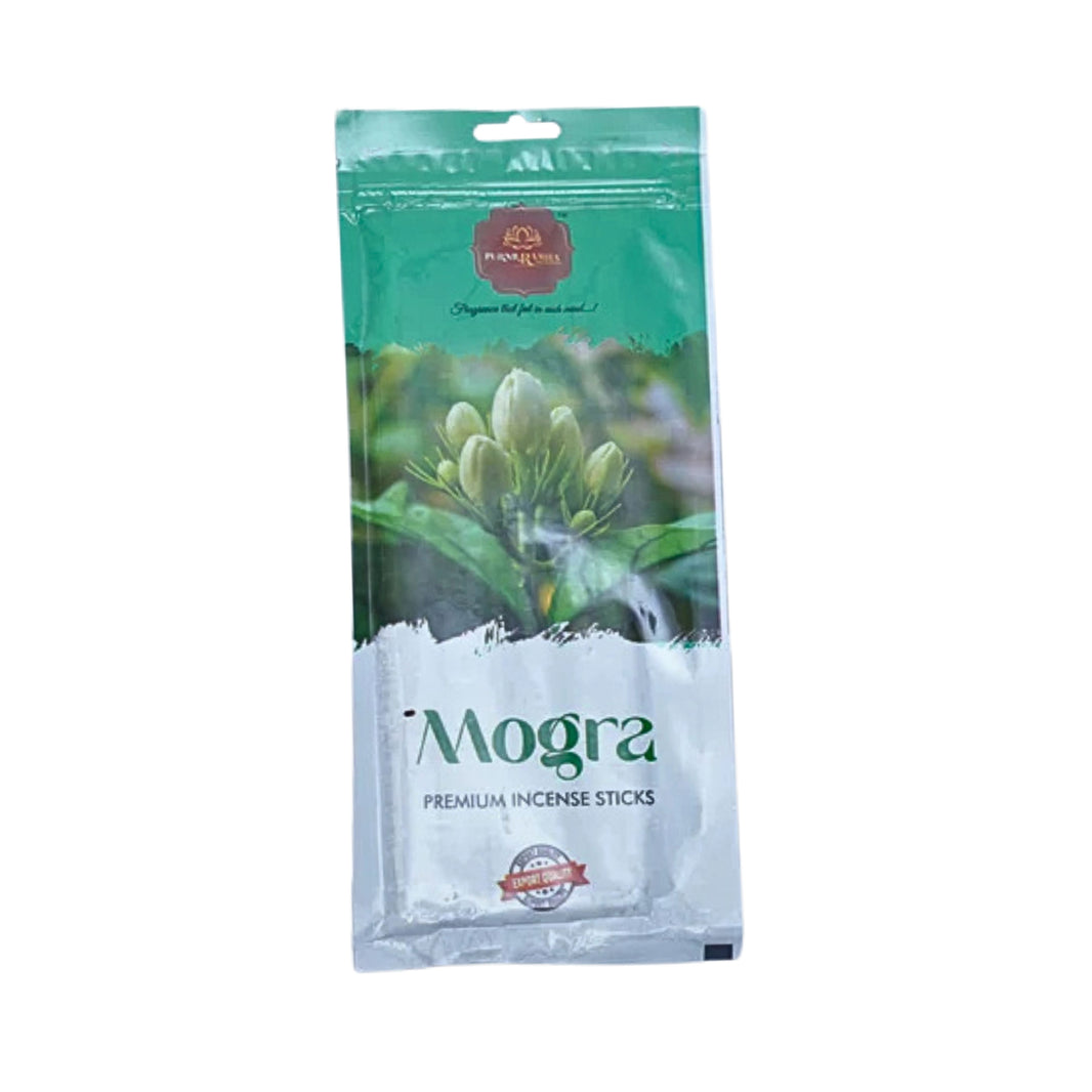 PURNABRAHMA Mogra Floral Calming Fragrance Agarbatti Pack of 110gm
