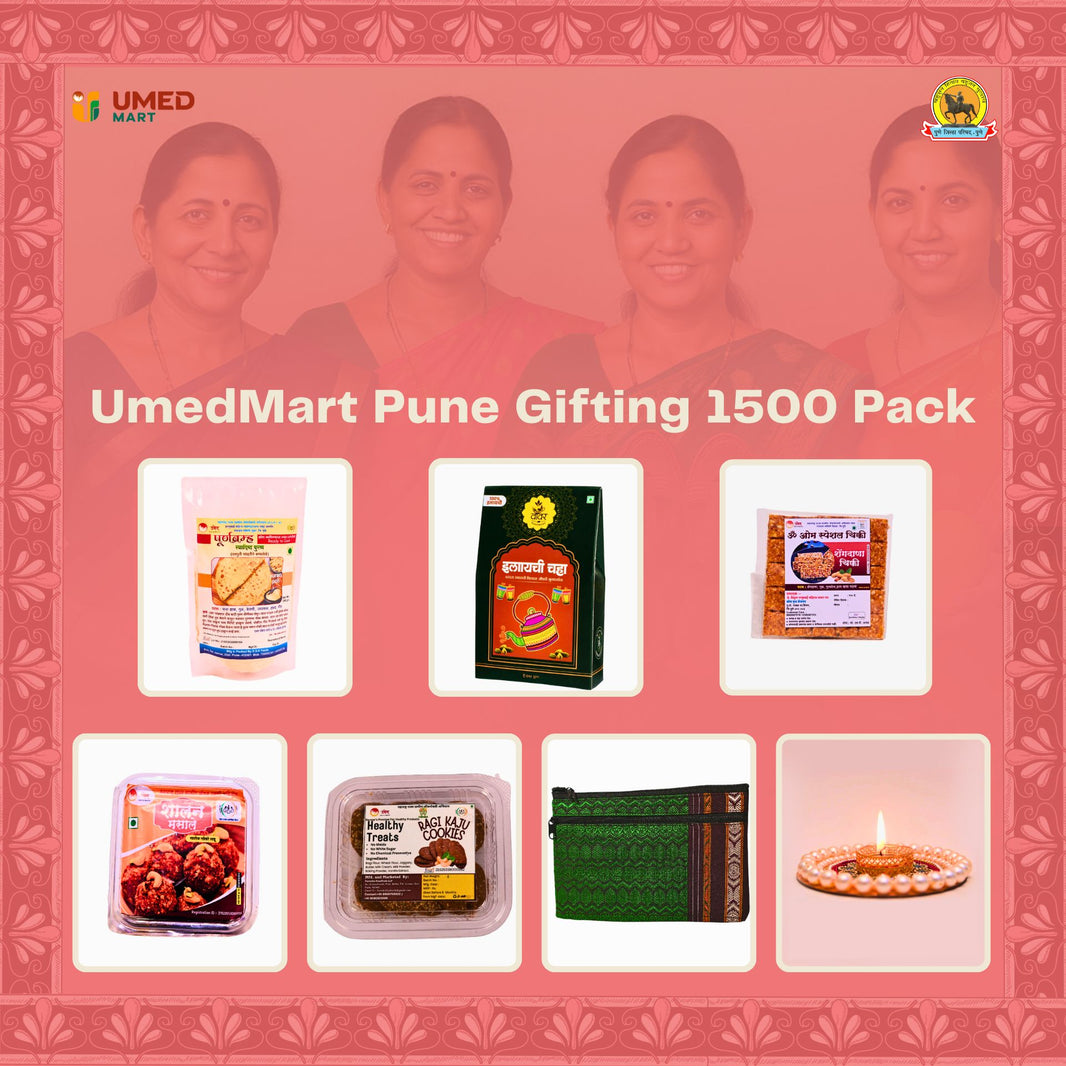 UmedMart - Gifting Combo Pack | Traditional, Natural & Handmade | Premium Festive Hamper with 8 Authentic Items pack of 1500