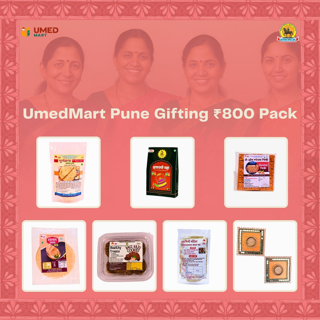 UmedMart - Gifting Combo Pack | Traditional, Natural & Handmade | Premium Festive Hamper with 7 Authentic Items pack of 800