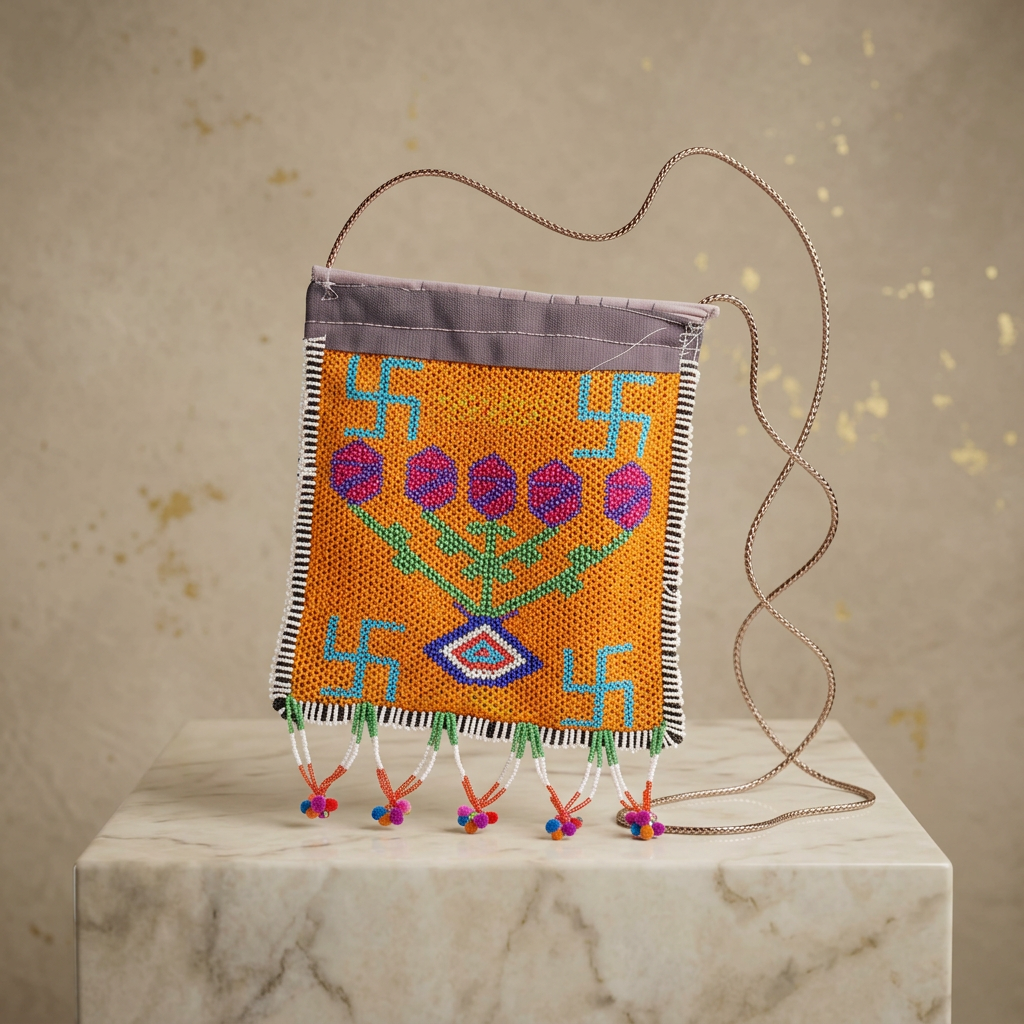 Handmade Banjara Art Mini Purse – Rachana Mahila Swayansahayyata Samuh