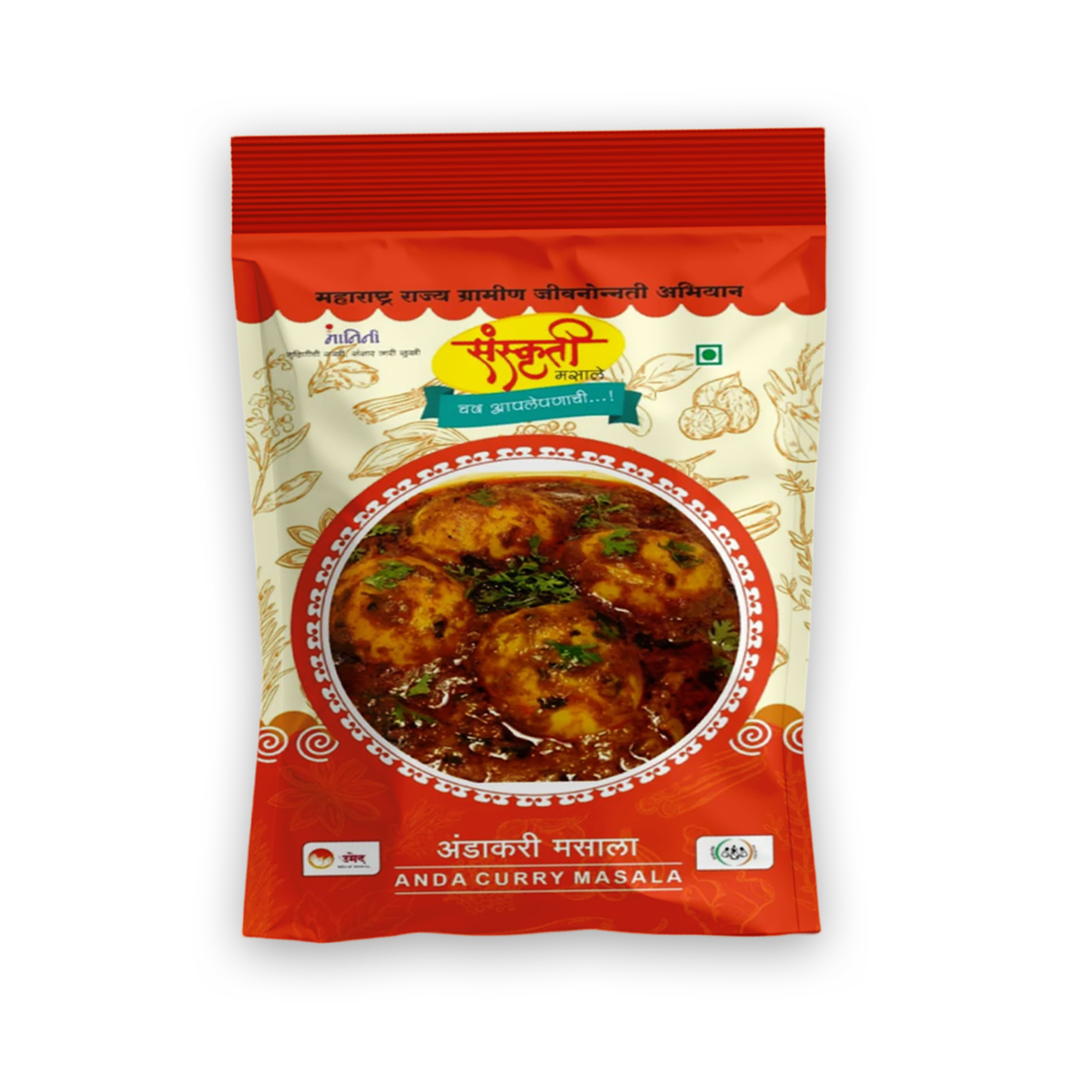 SANSKRUTI Anda Curry Masala,Made By Natural Ingredients,No Artificial flavour,pack of 100 gm