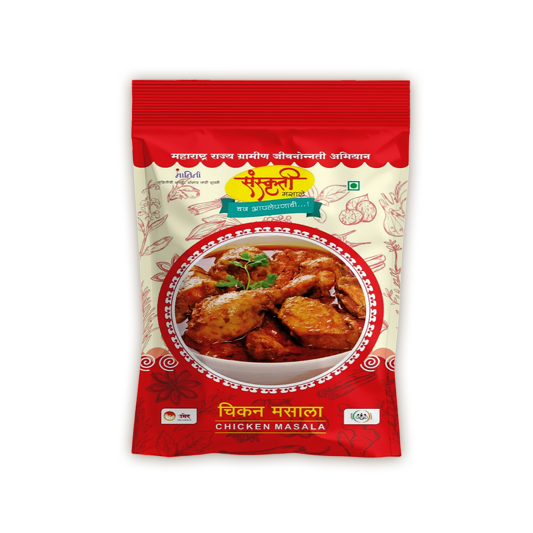 SANSKRUTI Chicken Masala,Made By Natural Ingredients,No Artificial Essence,pack of 100 gm
