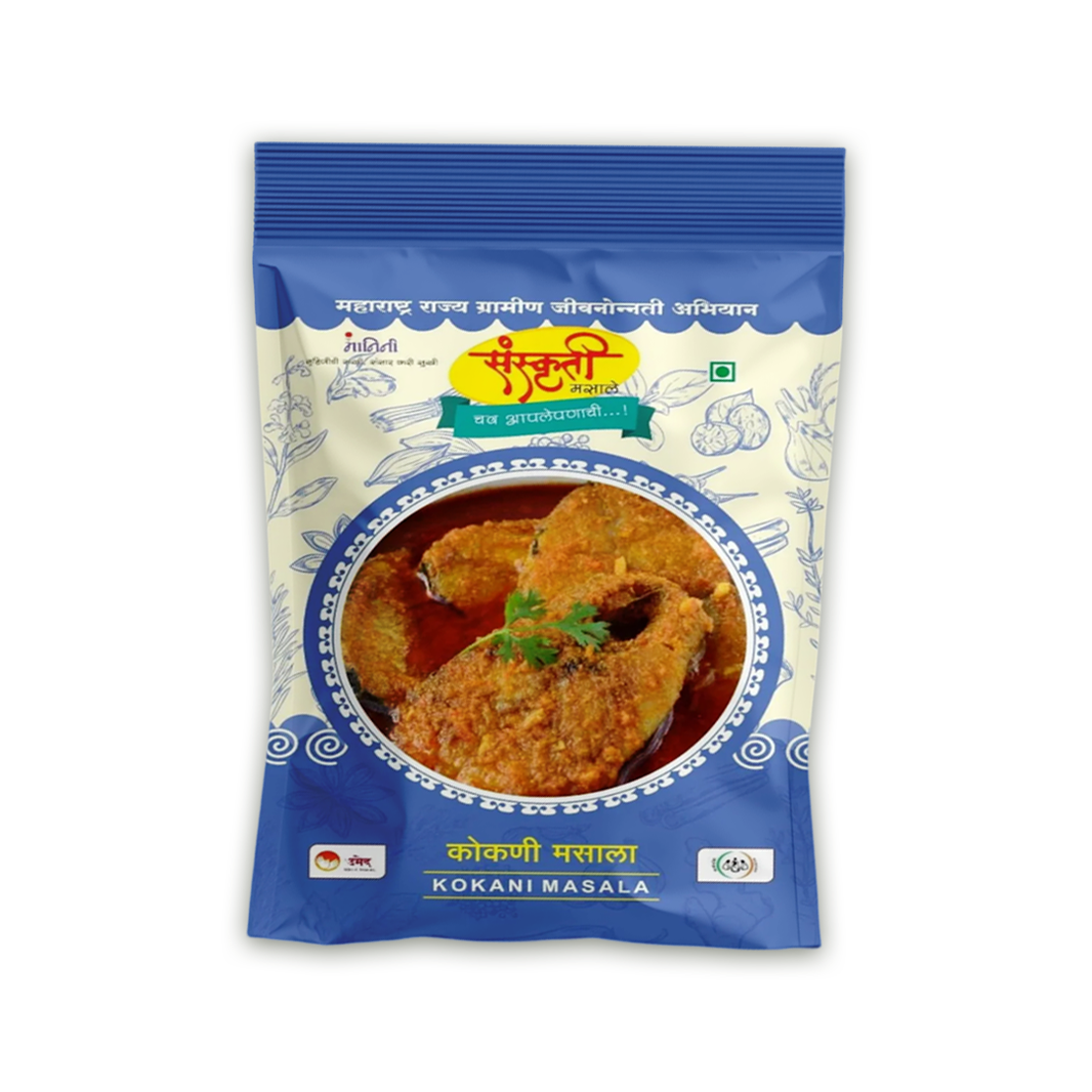 SANSKRUTI Konkani Masala,Made By Natural Ingredients,No Artificial flavour,pack of 100